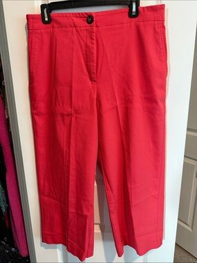 Ann Taylor Coral Red Chinos